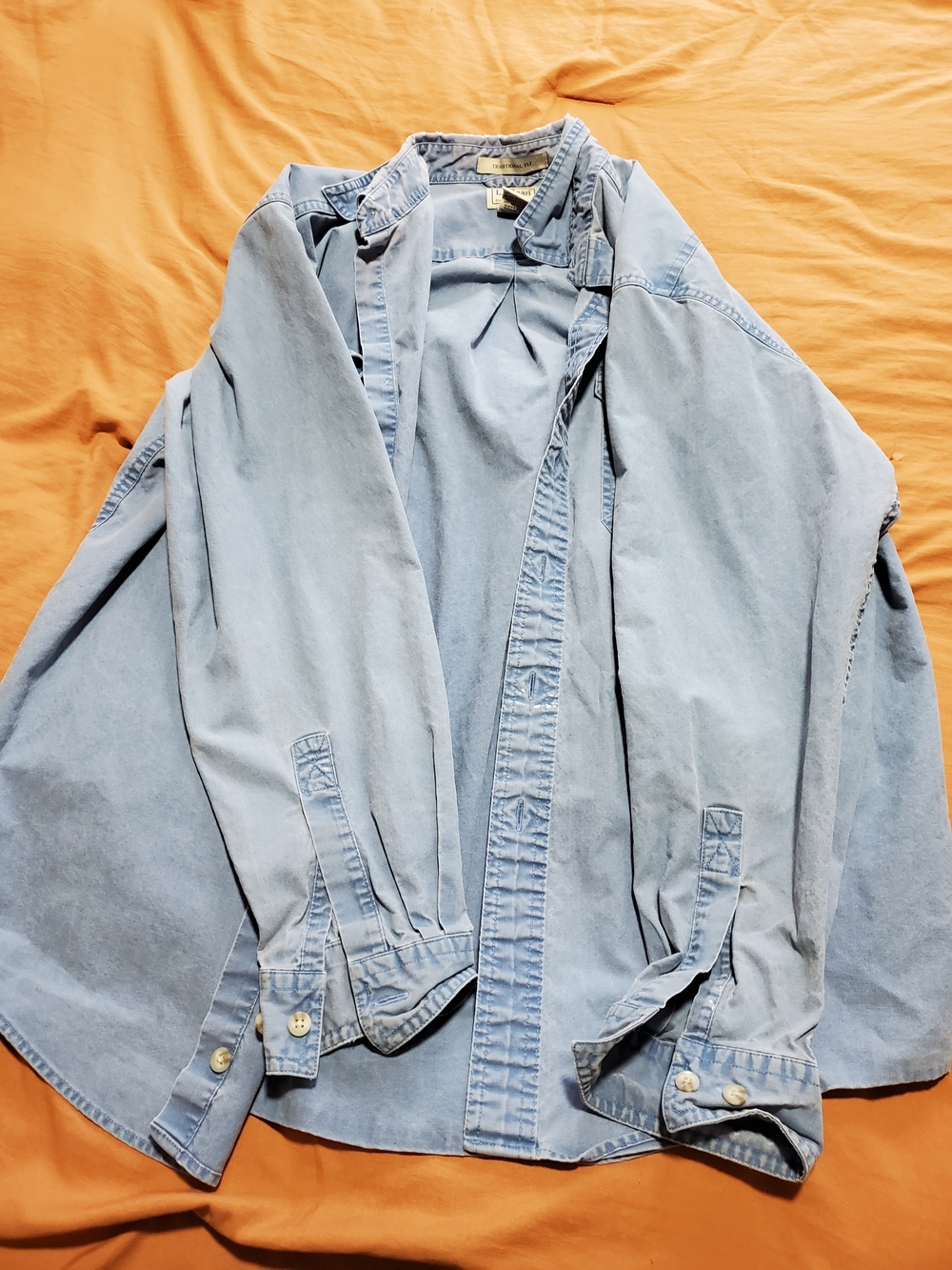 L.L. Bean Light Blue Denim Shirt Jacket